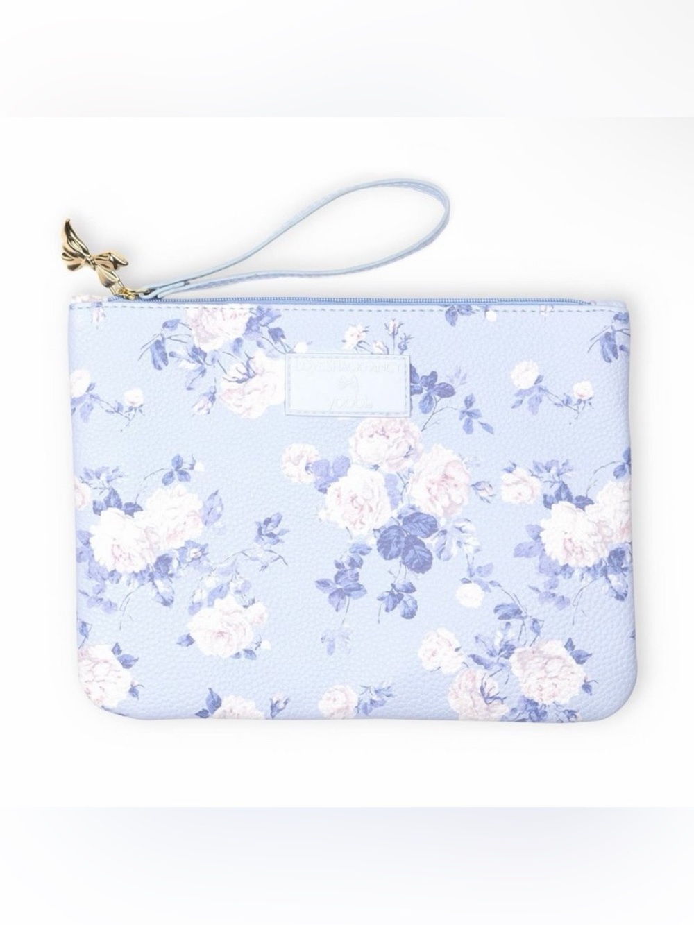 Loveshackfancy Floral Wristlet pouch - Light Blue and Pink